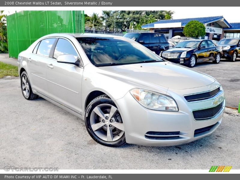 Silverstone Metallic / Ebony 2008 Chevrolet Malibu LT Sedan