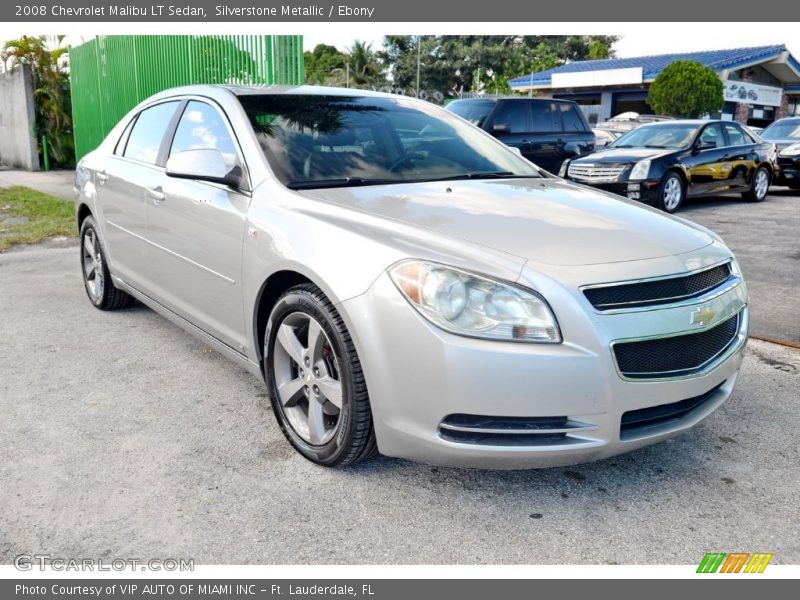 Silverstone Metallic / Ebony 2008 Chevrolet Malibu LT Sedan