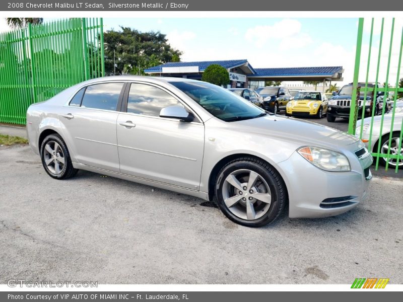 Silverstone Metallic / Ebony 2008 Chevrolet Malibu LT Sedan