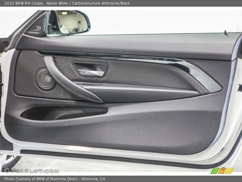 Alpine White / Carbonstructure Anthracite/Black 2015 BMW M4 Coupe