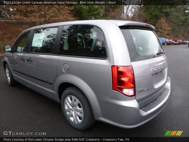 Billet Silver Metallic / Black 2016 Dodge Grand Caravan American Value Package