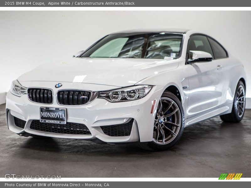 Alpine White / Carbonstructure Anthracite/Black 2015 BMW M4 Coupe