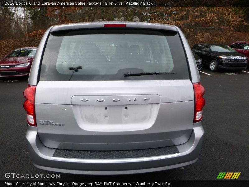 Billet Silver Metallic / Black 2016 Dodge Grand Caravan American Value Package