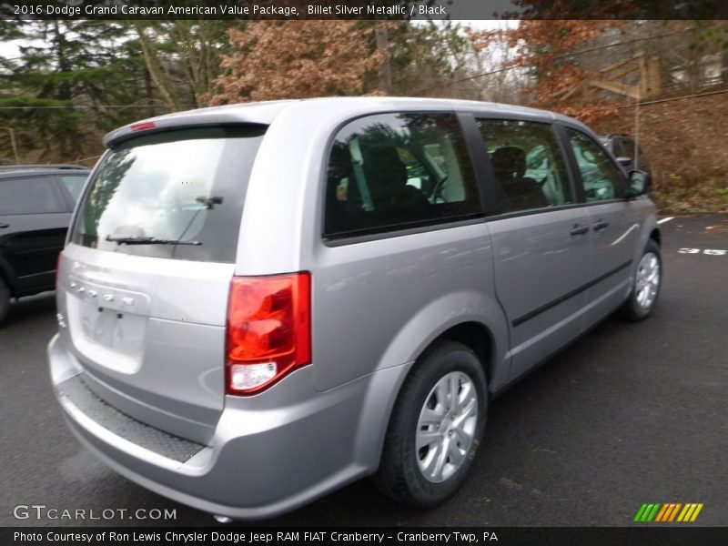 Billet Silver Metallic / Black 2016 Dodge Grand Caravan American Value Package