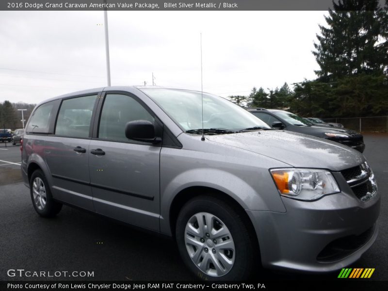 Billet Silver Metallic / Black 2016 Dodge Grand Caravan American Value Package