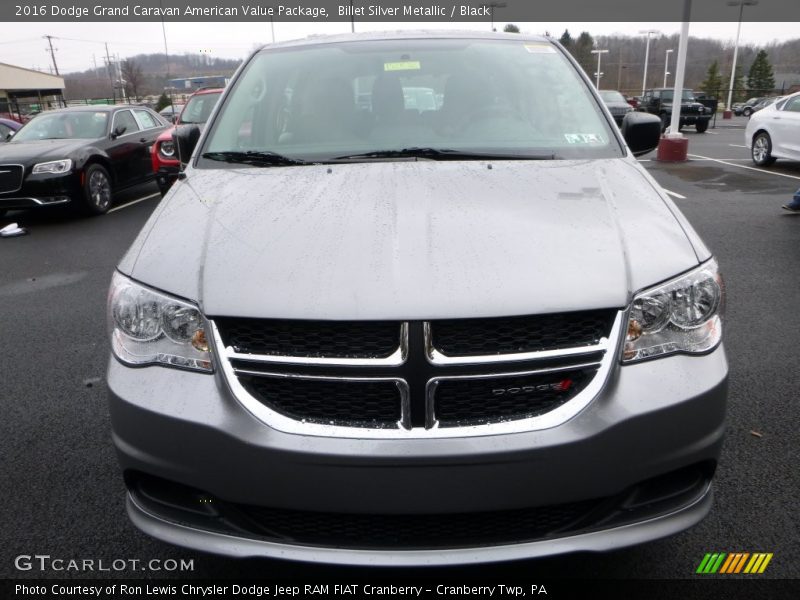 Billet Silver Metallic / Black 2016 Dodge Grand Caravan American Value Package