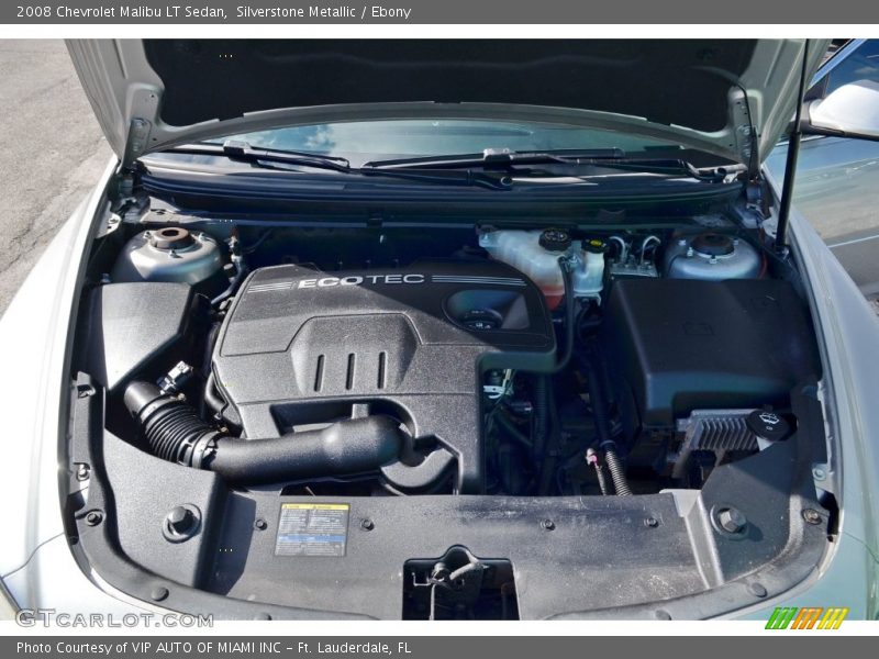 Silverstone Metallic / Ebony 2008 Chevrolet Malibu LT Sedan
