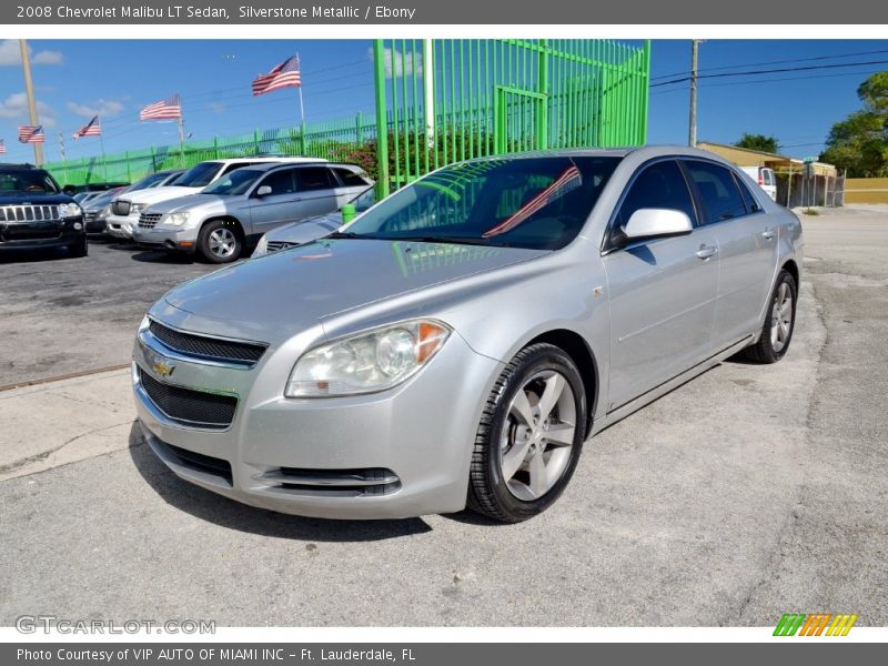 Silverstone Metallic / Ebony 2008 Chevrolet Malibu LT Sedan