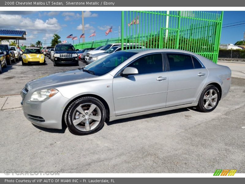 Silverstone Metallic / Ebony 2008 Chevrolet Malibu LT Sedan