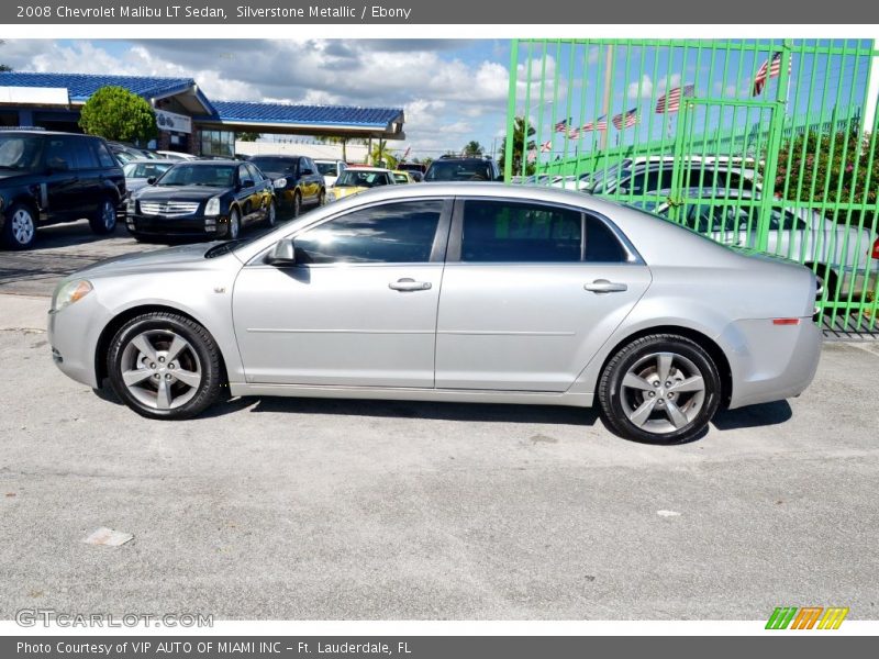 Silverstone Metallic / Ebony 2008 Chevrolet Malibu LT Sedan