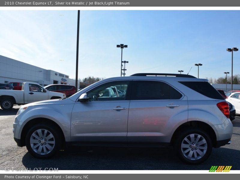 Silver Ice Metallic / Jet Black/Light Titanium 2010 Chevrolet Equinox LT