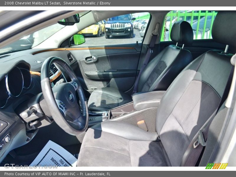 Silverstone Metallic / Ebony 2008 Chevrolet Malibu LT Sedan