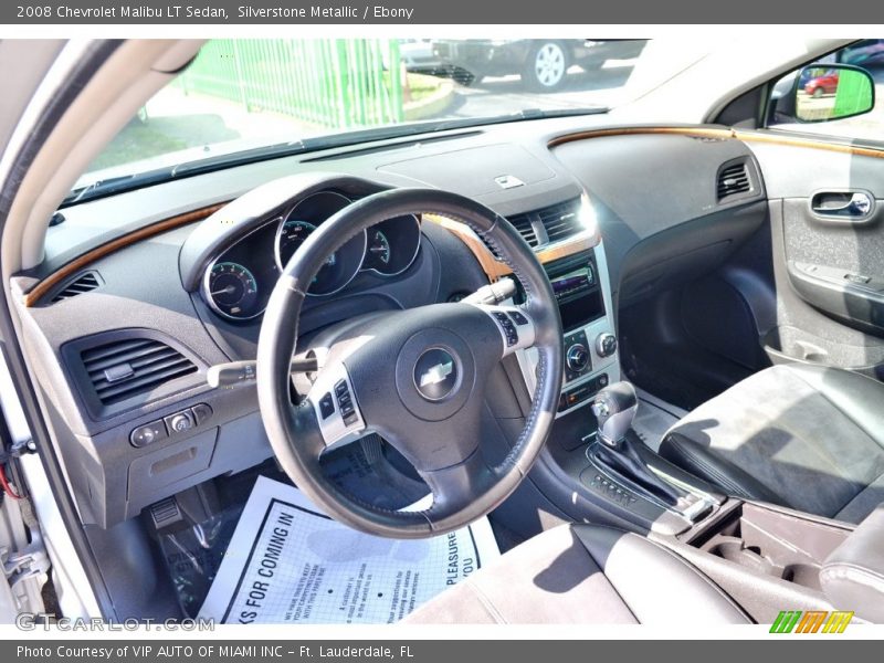 Silverstone Metallic / Ebony 2008 Chevrolet Malibu LT Sedan
