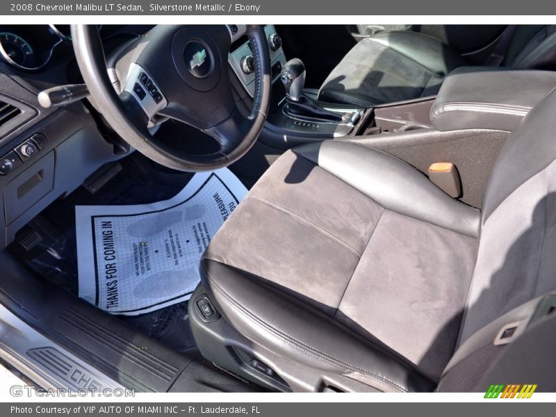 Silverstone Metallic / Ebony 2008 Chevrolet Malibu LT Sedan
