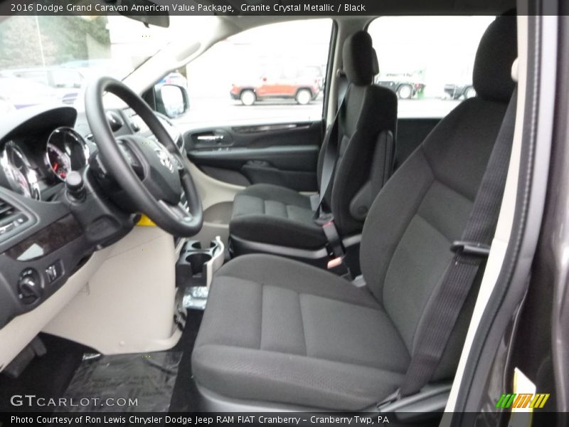Granite Crystal Metallic / Black 2016 Dodge Grand Caravan American Value Package