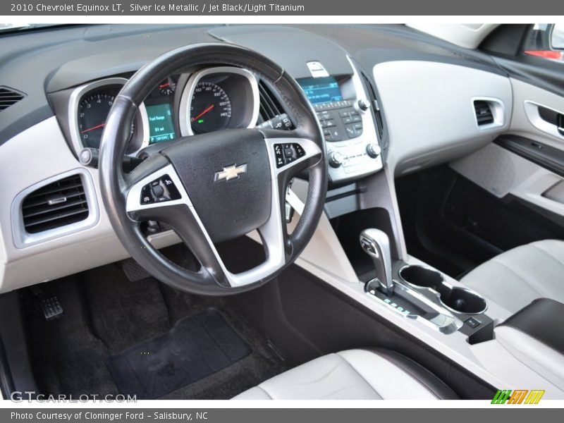 Silver Ice Metallic / Jet Black/Light Titanium 2010 Chevrolet Equinox LT