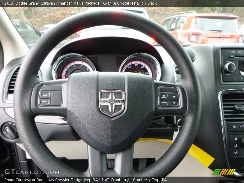 Granite Crystal Metallic / Black 2016 Dodge Grand Caravan American Value Package