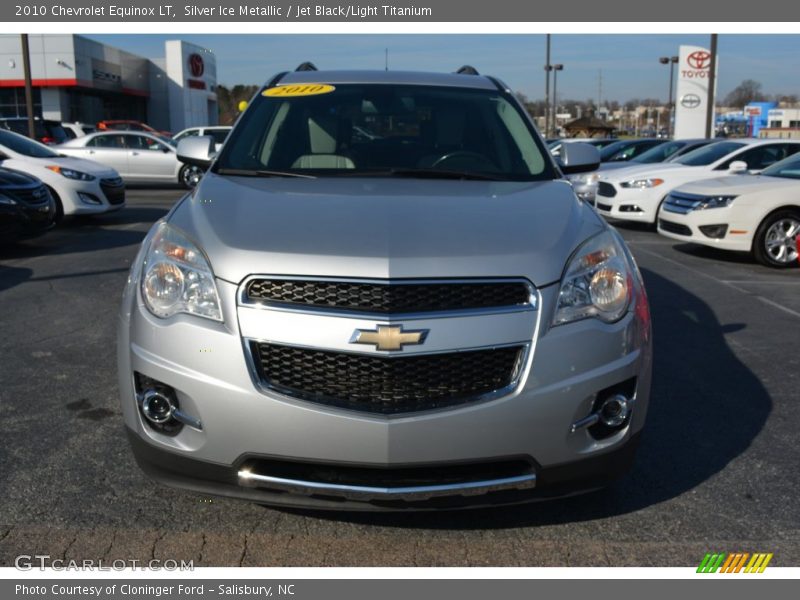 Silver Ice Metallic / Jet Black/Light Titanium 2010 Chevrolet Equinox LT