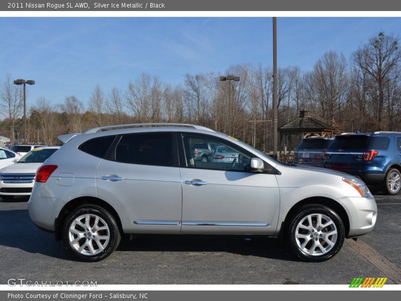 Silver Ice Metallic / Black 2011 Nissan Rogue SL AWD