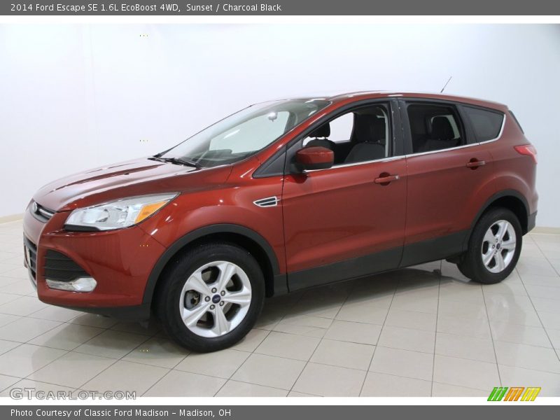 Sunset / Charcoal Black 2014 Ford Escape SE 1.6L EcoBoost 4WD