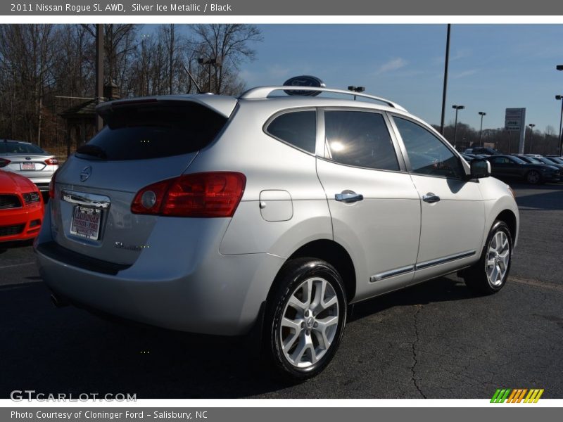 Silver Ice Metallic / Black 2011 Nissan Rogue SL AWD