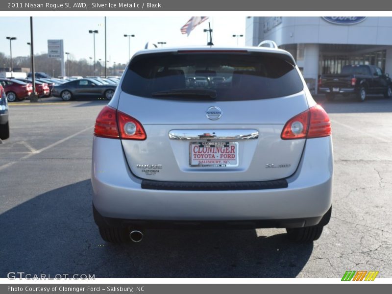 Silver Ice Metallic / Black 2011 Nissan Rogue SL AWD