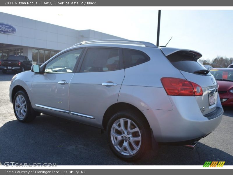 Silver Ice Metallic / Black 2011 Nissan Rogue SL AWD