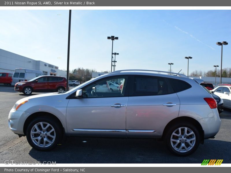Silver Ice Metallic / Black 2011 Nissan Rogue SL AWD