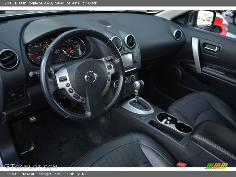 Silver Ice Metallic / Black 2011 Nissan Rogue SL AWD