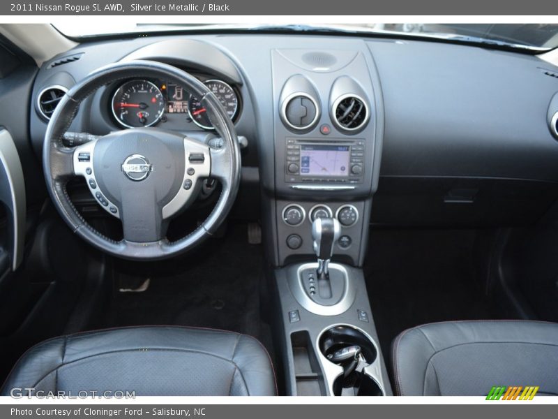 Silver Ice Metallic / Black 2011 Nissan Rogue SL AWD