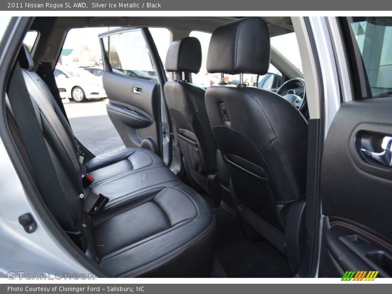 Silver Ice Metallic / Black 2011 Nissan Rogue SL AWD