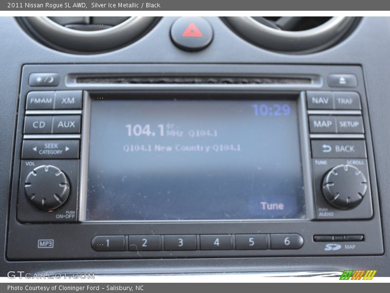 Silver Ice Metallic / Black 2011 Nissan Rogue SL AWD