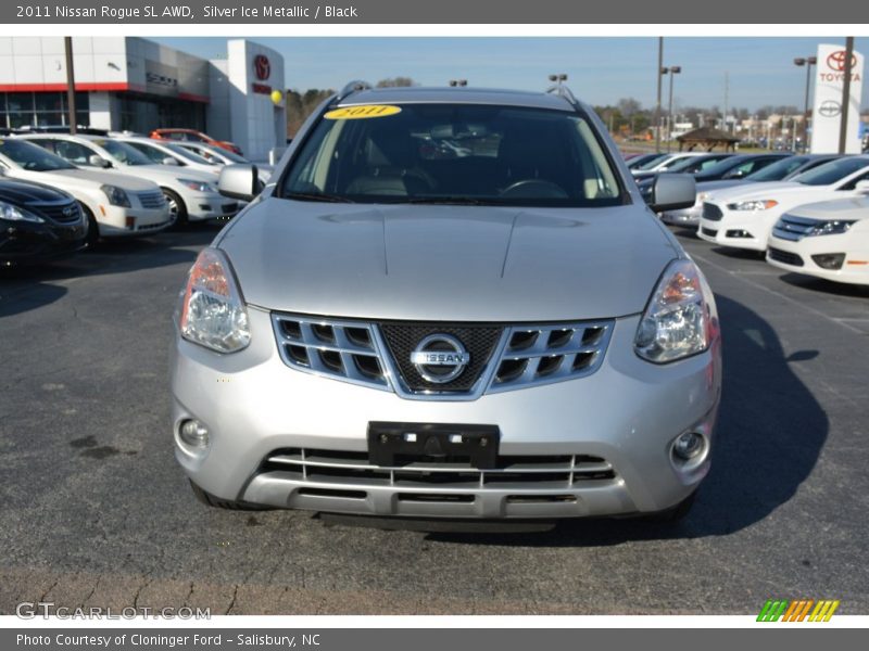 Silver Ice Metallic / Black 2011 Nissan Rogue SL AWD
