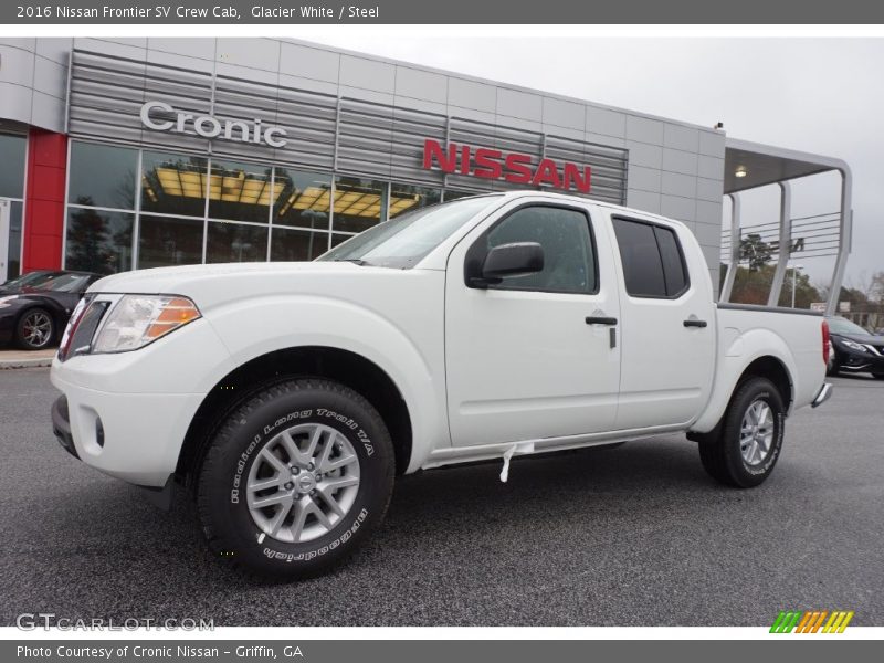 Glacier White / Steel 2016 Nissan Frontier SV Crew Cab