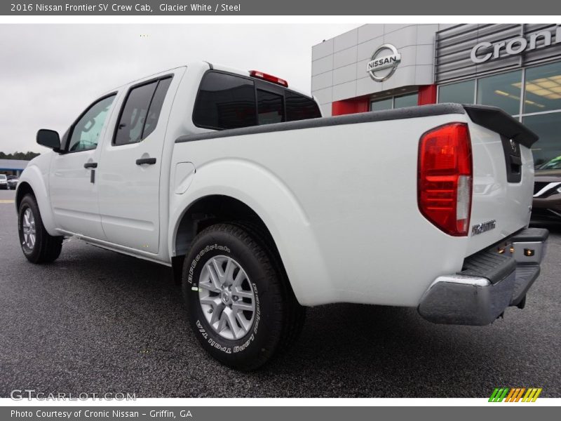 Glacier White / Steel 2016 Nissan Frontier SV Crew Cab