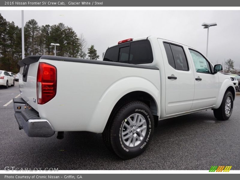 Glacier White / Steel 2016 Nissan Frontier SV Crew Cab