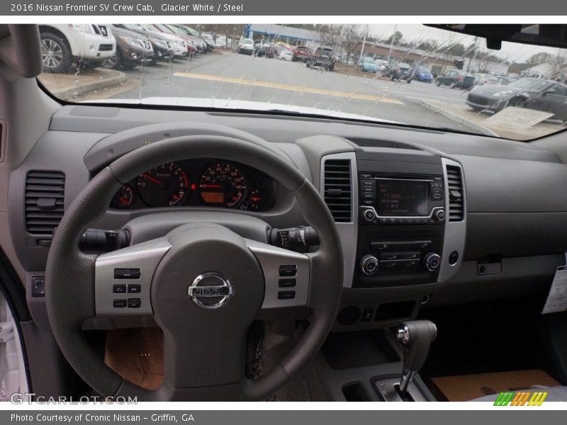 Glacier White / Steel 2016 Nissan Frontier SV Crew Cab