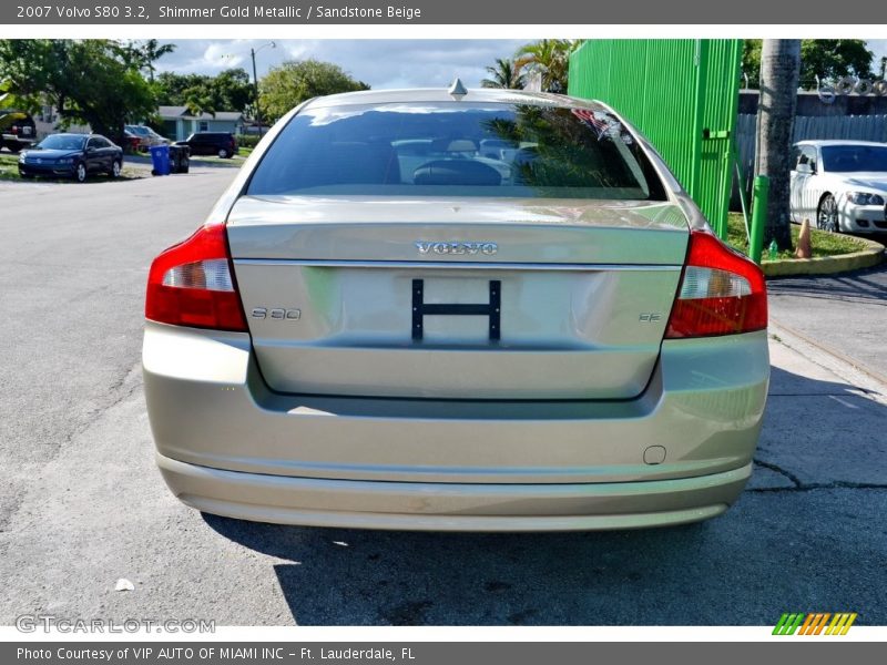 Shimmer Gold Metallic / Sandstone Beige 2007 Volvo S80 3.2