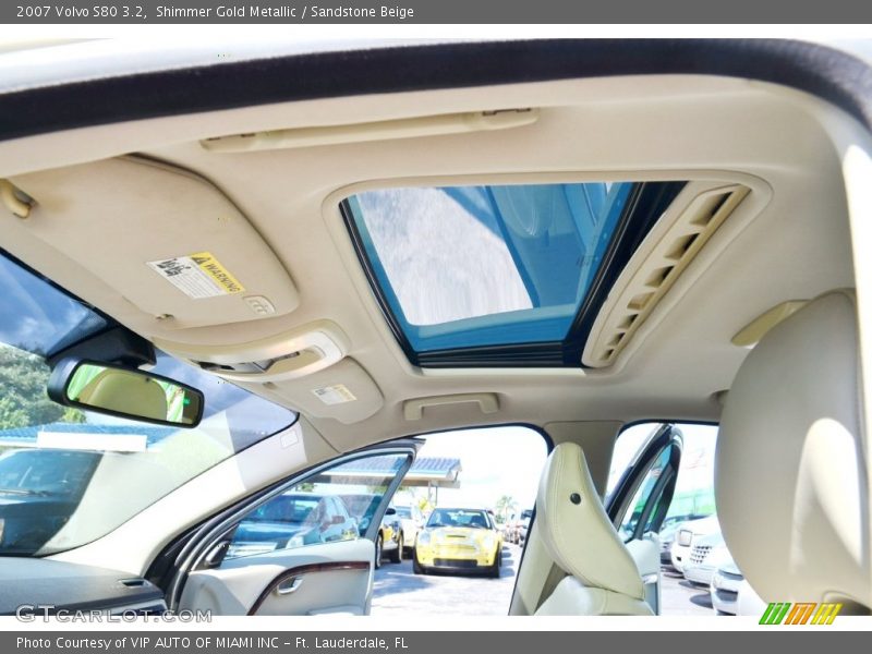 Shimmer Gold Metallic / Sandstone Beige 2007 Volvo S80 3.2