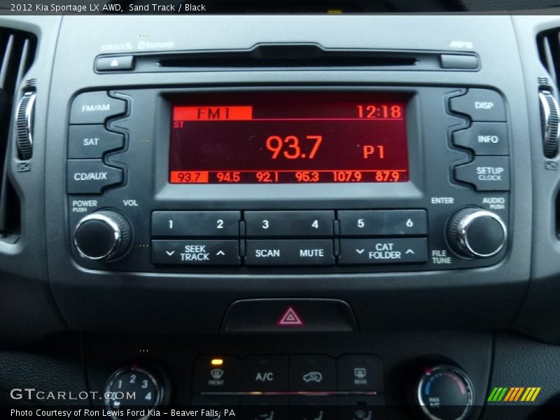 Sand Track / Black 2012 Kia Sportage LX AWD