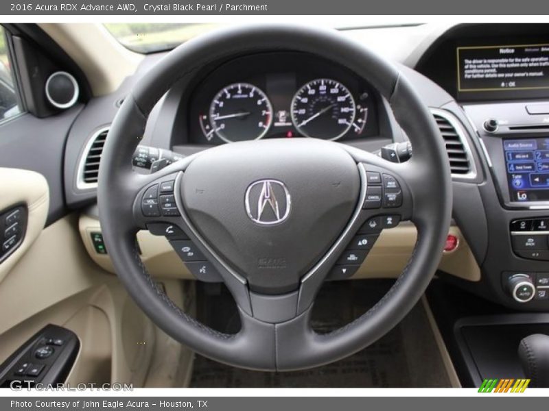 Crystal Black Pearl / Parchment 2016 Acura RDX Advance AWD