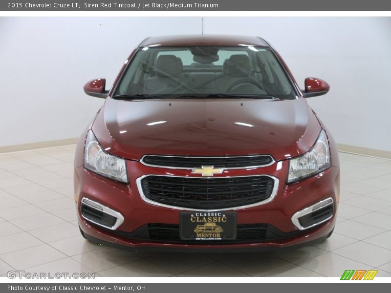 Siren Red Tintcoat / Jet Black/Medium Titanium 2015 Chevrolet Cruze LT