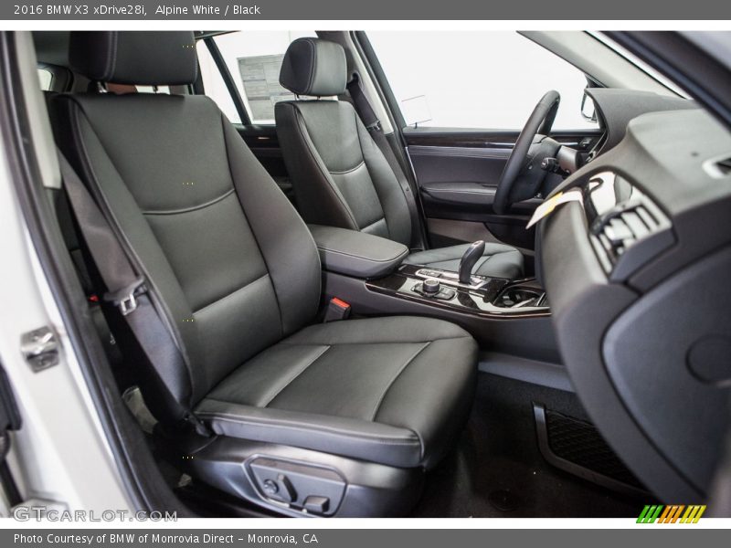 Alpine White / Black 2016 BMW X3 xDrive28i