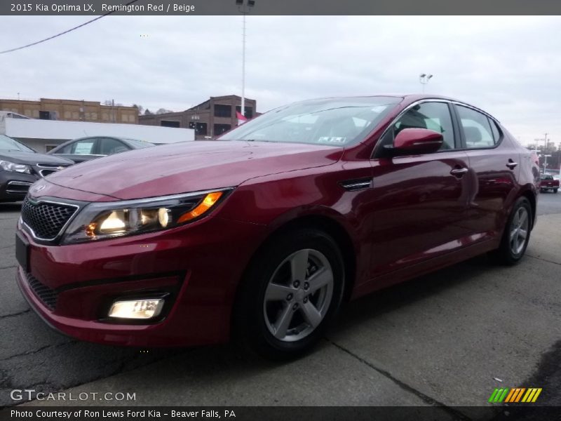 Remington Red / Beige 2015 Kia Optima LX