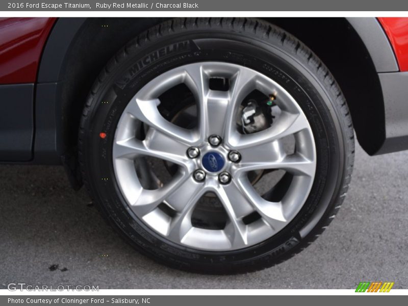 Ruby Red Metallic / Charcoal Black 2016 Ford Escape Titanium