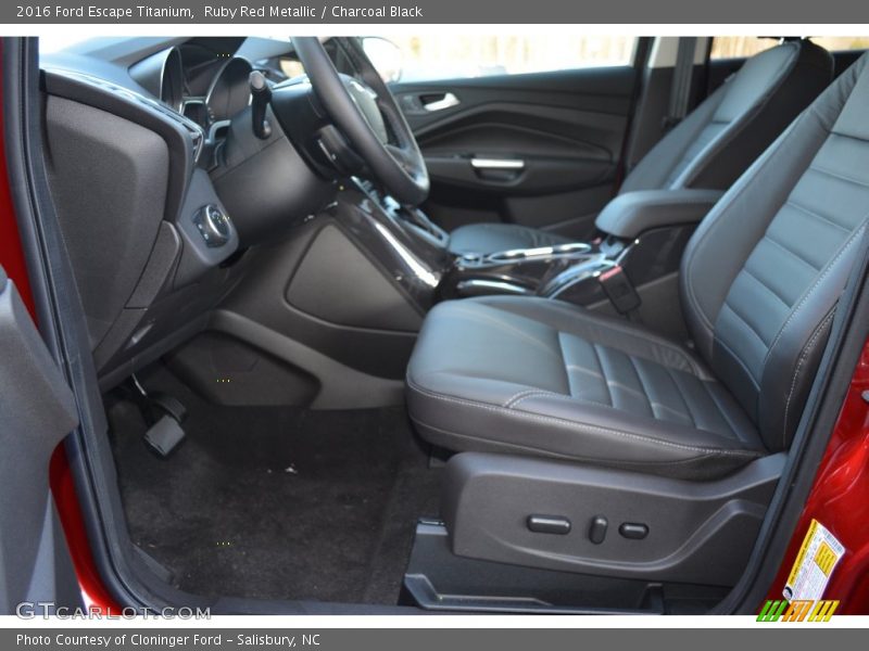 Ruby Red Metallic / Charcoal Black 2016 Ford Escape Titanium