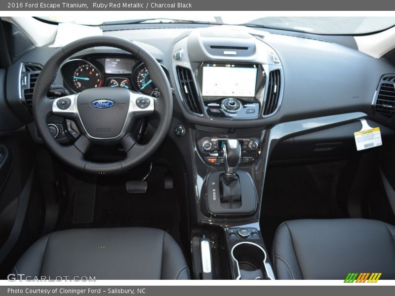 Ruby Red Metallic / Charcoal Black 2016 Ford Escape Titanium