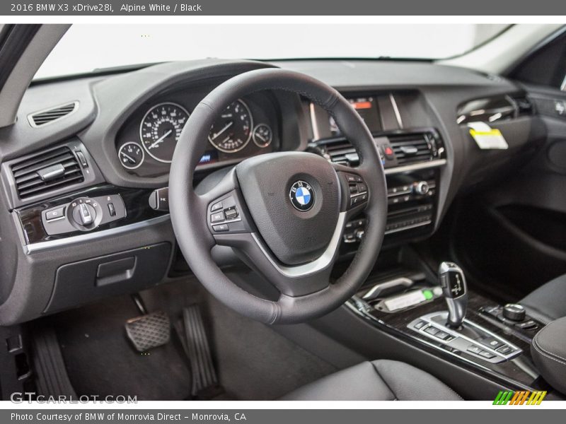 Alpine White / Black 2016 BMW X3 xDrive28i