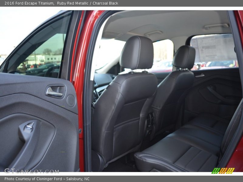 Ruby Red Metallic / Charcoal Black 2016 Ford Escape Titanium