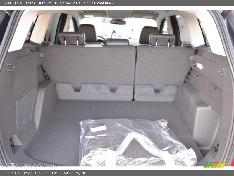 Ruby Red Metallic / Charcoal Black 2016 Ford Escape Titanium